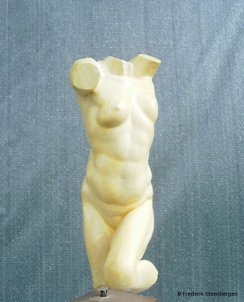 "Thoughtful "     34 cm Tall   *     plaster (bronze model) -   2008