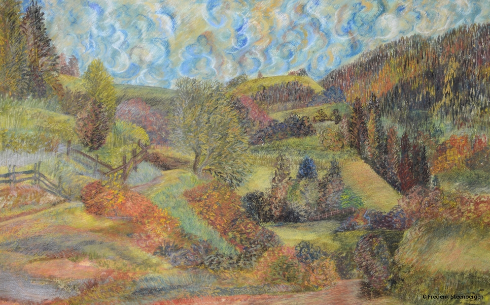 Path to Marilisi "  73x43 cm  *   gouache on paper -  2009