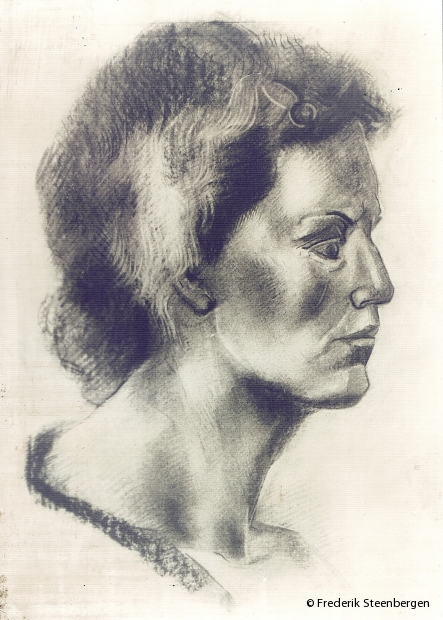 untitled     62x54cm  charcoal on paper -  2008