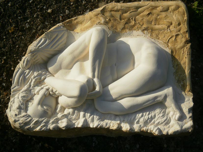 " Desire of a mother "  43x22cm  *    plaster (bronze model)  -    2011