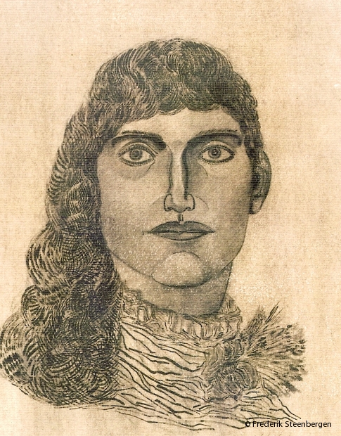 untitled  64x47cm   black chalk, charcoal, ink, washed  on paper -   2008